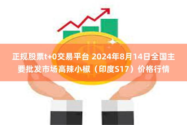 正规股票t+0交易平台 2024年8月14日全国主要批发市场高辣小椒（印度S17）价格行情