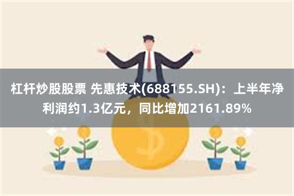 杠杆炒股股票 先惠技术(688155.SH)：上半年净利润约1.3亿元，同比增加2161.89%